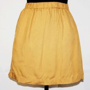 Coorperative Yellow Mustard Mini Skirt Size S